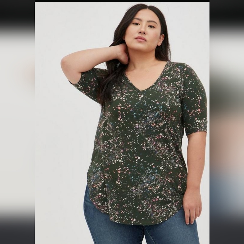 Favorite Tunic Super Soft V-Neck Tunic Tee